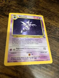 Haunter 6/62 Fossil Holo Rare 1999 English 50 HP Unlimited Edition - Image 2
