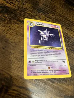 Haunter 6/62 Fossil Holo Rare 1999 English 50 HP Unlimited Edition - Image 5