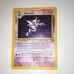 *MODERATELY PLAYED* Haunter 6/62 Fossil Holo Rare Unlimited 1999 English - Image 1