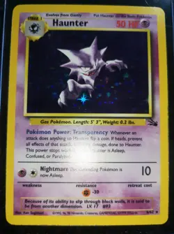 HAUNTER 6/62 Fossil 1999 Unlimited HOLO Rare Inter-Active Star Placements LP+/NM - Image 1