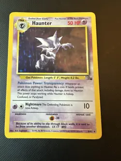 Wizards of the Coast Fossil Haunter Holo Rare Unlimited 6/62 EN 1999 - Image 1