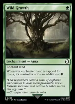 Wild Growth - 208 - NM - Universes Beyond: Fallout - MTG - Image 1