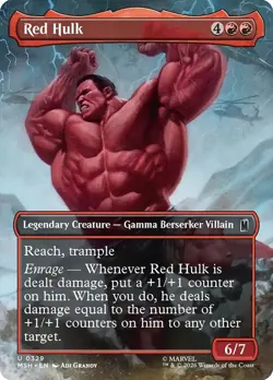 Red Hulk (Borderless) [Marvel Super Heroes] MTG - Image 1