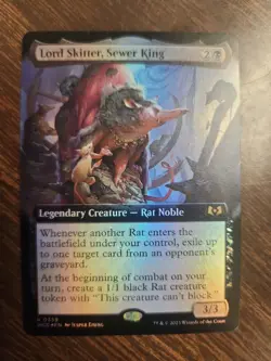MTG Wilds of Eldraine - Lord Skitter, Sewer King Borderless Foil Rare - 339 - NM - Image 1