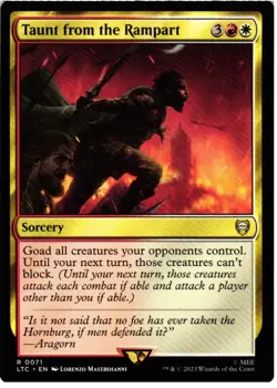 Taunt from the Rampart 71 Commander: The Lord of the Rings NM - Image 1