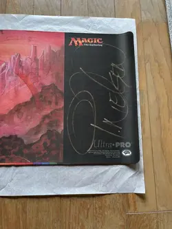 Mtg Playmat Guru Land Mountain Signed - Image 2