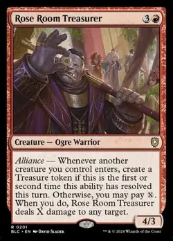 Rose Room Treasurer - 201 - NM - Commander: Bloomburrow - MTG - Image 1