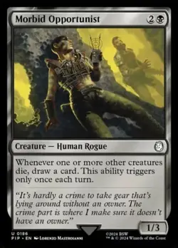Morbid Opportunist - 186 - NM - Universes Beyond: Fallout - MTG - Image 1