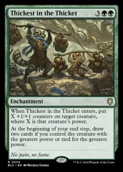 Thickest in the Thicket - 34 - NM - Commander: Bloomburrow - MTG - Image 1