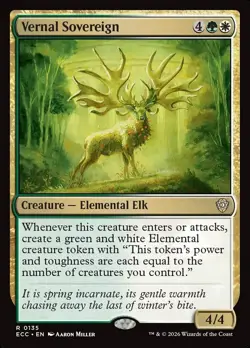 Vernal Sovereign - 135 - NM - Commander: Lorwyn Eclipsed - MTG - Image 1