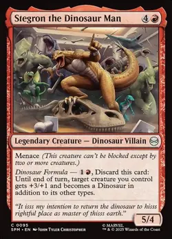 Stegron the Dinosaur Man - 95 - NM - Marvel's Spider-Man - MTG - Image 1