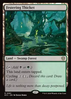 Festering Thicket - 61 - NM - Commander: Lorwyn Eclipsed - MTG - Image 1