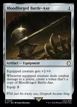 Bloodforged Battle-Axe - 226 - NM - Universes Beyond: Fallout - MTG - Image 1