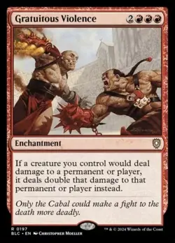 Gratuitous Violence - 197 - NM - Commander: Bloomburrow - MTG - Image 1