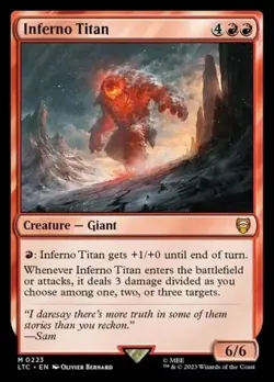 Inferno Titan - 223 - NM - Commander: The Lord of the Rings - MTG - Image 1