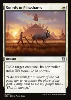 Swords to Plowshares - 37 - NM - Commander: Aetherdrift - MTG - Image 1
