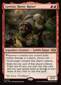 Grenzo, Havoc Raiser - 216 - NM - Commander: Tarkir: Dragonstorm - MTG - Image 1