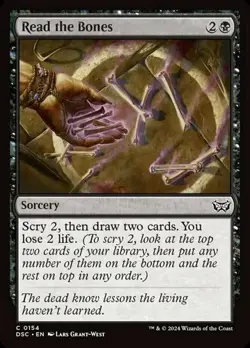 Read the Bones - 154 - NM - Commander: Duskmourn: House of Horror - MTG - Image 1