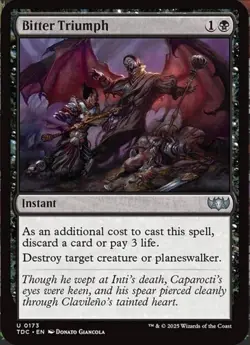 Bitter Triumph - 173 - NM - Commander: Tarkir: Dragonstorm - MTG - Image 1