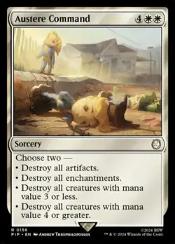 Austere Command - 156 - NM - Universes Beyond: Fallout - MTG - Image 1