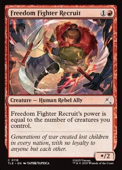 Freedom Fighter Recruit - 118 - NM - Avatar: The Last Airbender - MTG - Image 1