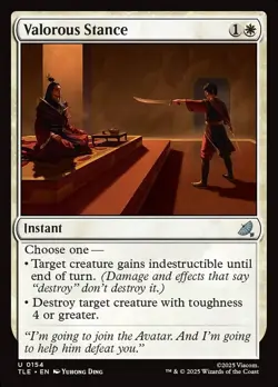 Valorous Stance - 154 - NM - Avatar: The Last Airbender - MTG - Image 1