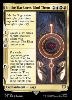 In the Darkness Bind Them - 58 - NM - Commander: The Lord of the Rings - MTG - Image 1