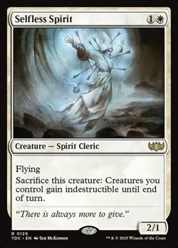 Selfless Spirit - 129 - NM - Commander: Tarkir: Dragonstorm - MTG - Image 1