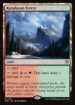 Karplusan Forest - 163 - NM - Commander: Aetherdrift - MTG - Image 1