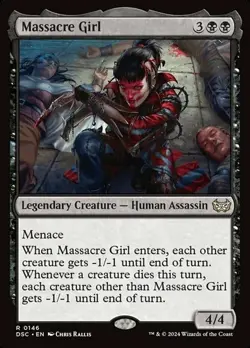 Massacre Girl - 146 - NM - Commander: Duskmourn: House of Horror - MTG - Image 1