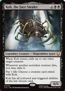 Koh, the Face Stealer - 107 - NM - Avatar: The Last Airbender - MTG - Image 1