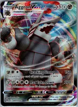 Aggron VMAX 097/172 SWSH09: Brilliant Stars - Pokemon Card - NM - Image 1