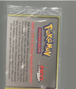 POKEMON MARILL BLACK STAR PROMO PACK SEALED NEO GENESIS WOTC - Image 2