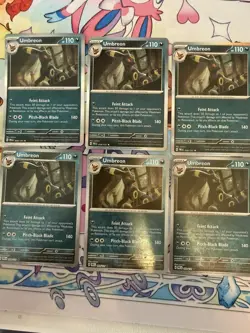 6 x UMBREON HOLO and REV HOLO 059/131 2025 PRISMATIC EVOLUTIONS POKEMON - Image 1