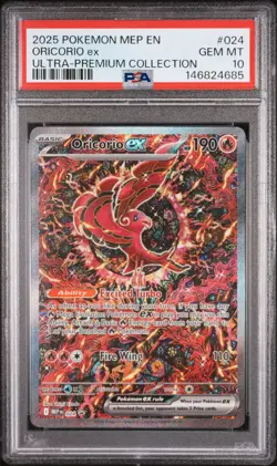 PSA 10 2025 POKEMON MEP EN ME BLACK STAR PROMO #024 ORICORIO ex - Image 1