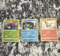 Pokemon TCG Pokemon GO 3-Card Lot Venusaur Blastoise Charizard - Image 1