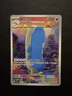 Pokemon Card TCG Wailord Journey Together Illustration Rare 162/159 - NM/M - Image 1