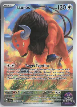 Tauros 096/086 Holo Illustration Rare Chaos Rising Pokemon Holo Near Mint - Image 1