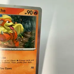 Pokemon Card Growlithe SVP 024 Cosmos Holo With HD GALAXY Swirl - Image 2