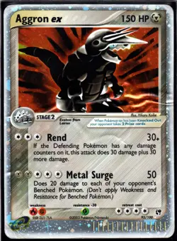 Aggron ex 95/100 Holo EX Rare Sandstorm Pokemon Holo DMG - Image 1