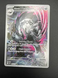 Galarian Obstagoon 245/217 IR Full Art Pokemon Mega Evolution Ascended Heroes NM - Image 3