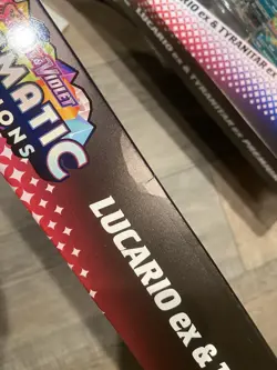 NEW 4x Pokemon Prismatic Evolutions Lucario EX & Tyranitar EX Premium Collection - Image 2