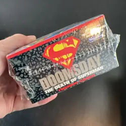 1992 Doomsday Death of Superman SkyBox Trading Cards – Full Sealed Box 36 Packs - Image 4