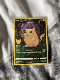 Pokemon Pikachu TCG Holo Card Celebrations 005/025 25th Anniversary Edition - Image 1
