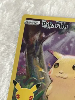 Pokemon Pikachu TCG Holo Card Celebrations 005/025 25th Anniversary Edition - Image 3