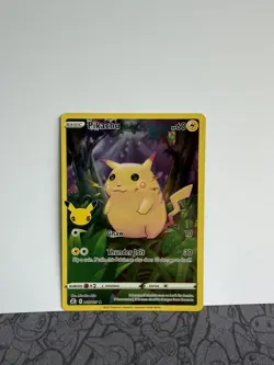 Pokemon Pikachu TCG Full Art Card 005/025 Celebrations 25th Anniversary Edition - Image 1