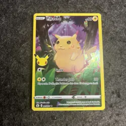 Pokemon Pikachu TCG Full Art Card 005/025 Celebrations 25th Anniversary Edition - Image 1