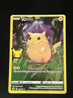 Pokemon Pikachu TCG 005/025 Celebrations 25th Anniversary Card - Image 1