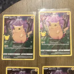 Pokemon TCG - 11 X Pikachu Card 005/025 - 25th Anniversary Celebrations (LP/NM) - Image 2