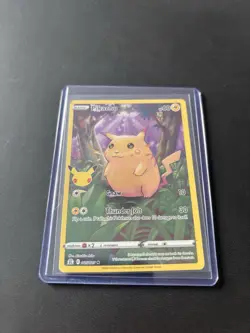 Pokemon Pikachu TCG Full Art Card 005/025 Celebrations 25th Anniversary Edition - Image 1
